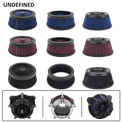 Motorcycle Air Filter Repalecment Element Air Cleaner Core Black Red Blue For Harley Sportster XL Touring Road King Dyna Softail