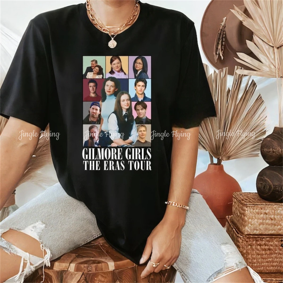 Gilmore Girls Movie Eras Tour Unisex Shirt Merch Gift For Gg Edition Fans Lorelai Jess Mariano Emily Tee