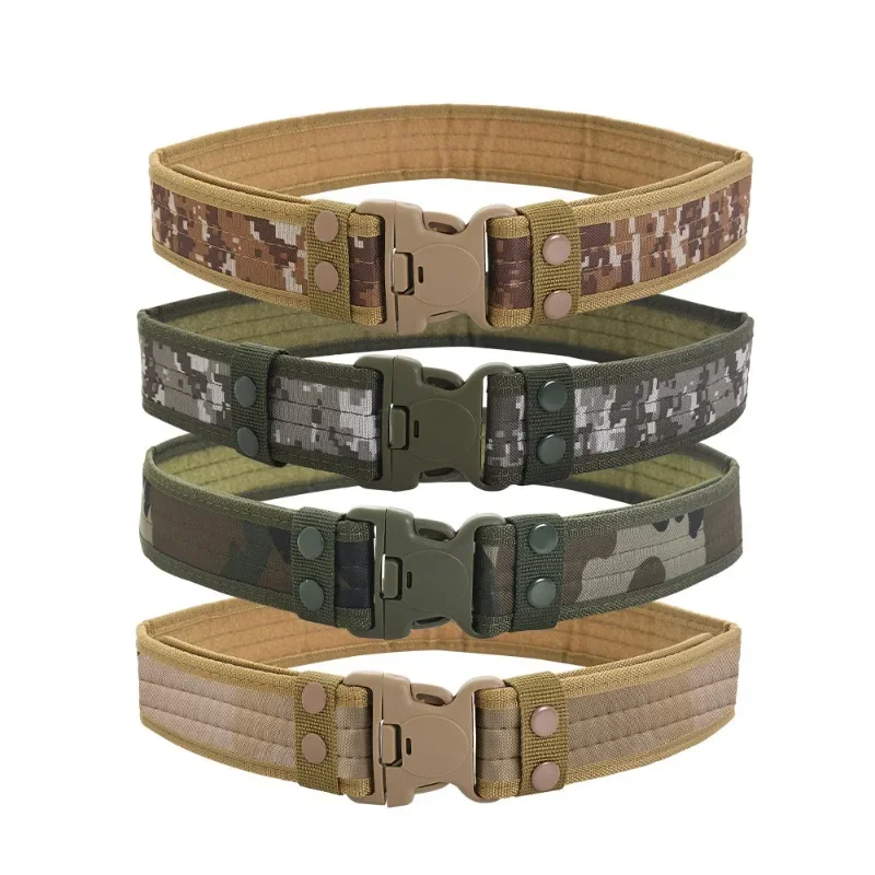 

Military Equipment Knock Off Army Belt Men's Heavy Duty US Soldier Combat Tactical Belts Sturdy Nylon Waist Strap 5cm Width