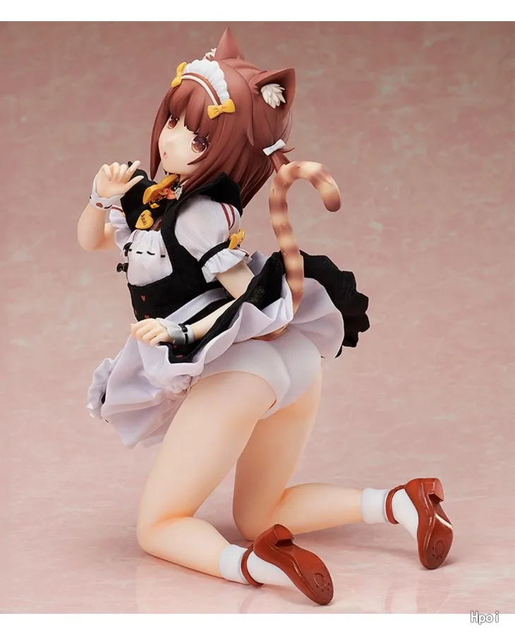 Natywna oprawa oryginalna: NEKOPARA Azuki 1/4 Sexy girls Anime z PVC figurki zabawki Anime rysunek dorosła lalka Model prezenty