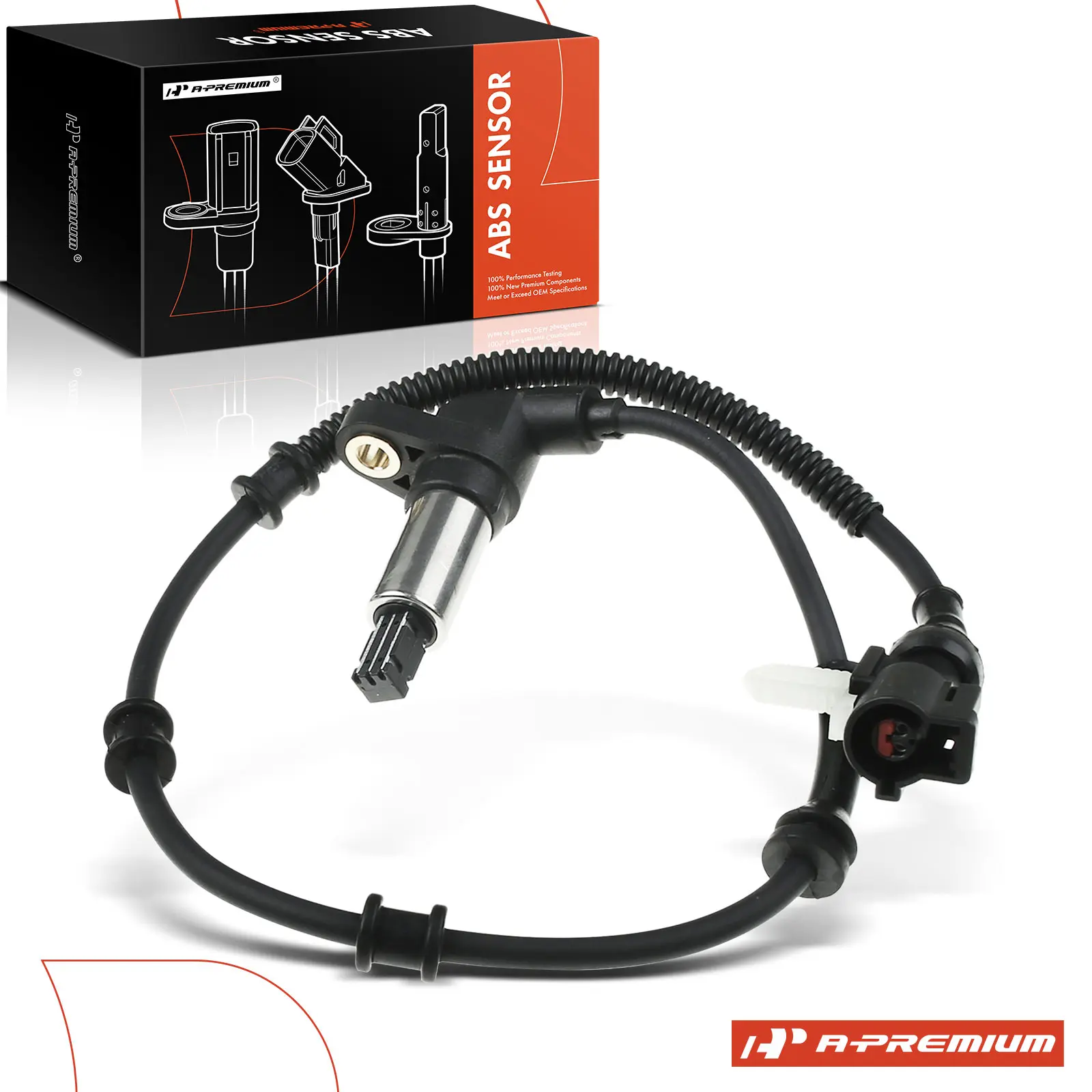 A-Premium Front Passenger Side ABS Wheel Speed Sensor for Ford E-150 2003-2006 E-150 Econoline 1999-2002 E-150 Club Wagon