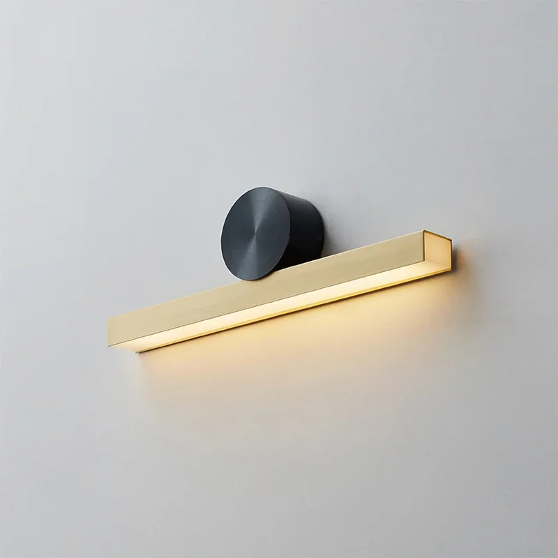 JMZM Modern LED Wall Lamp Bedside Lamp Nordic Copper Strip Desk Mirror Front Lighting For Living Study Room Bedroom Make up image 4