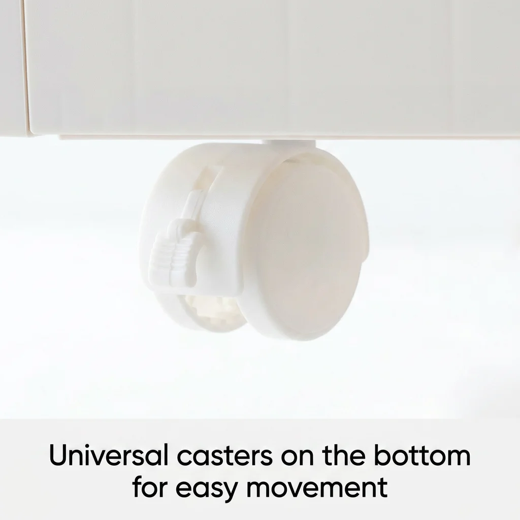 

Stackable Storage Container Versatile Detachable Storage Organizer Plastic Storage Box Mobile For Home Bedroom School
