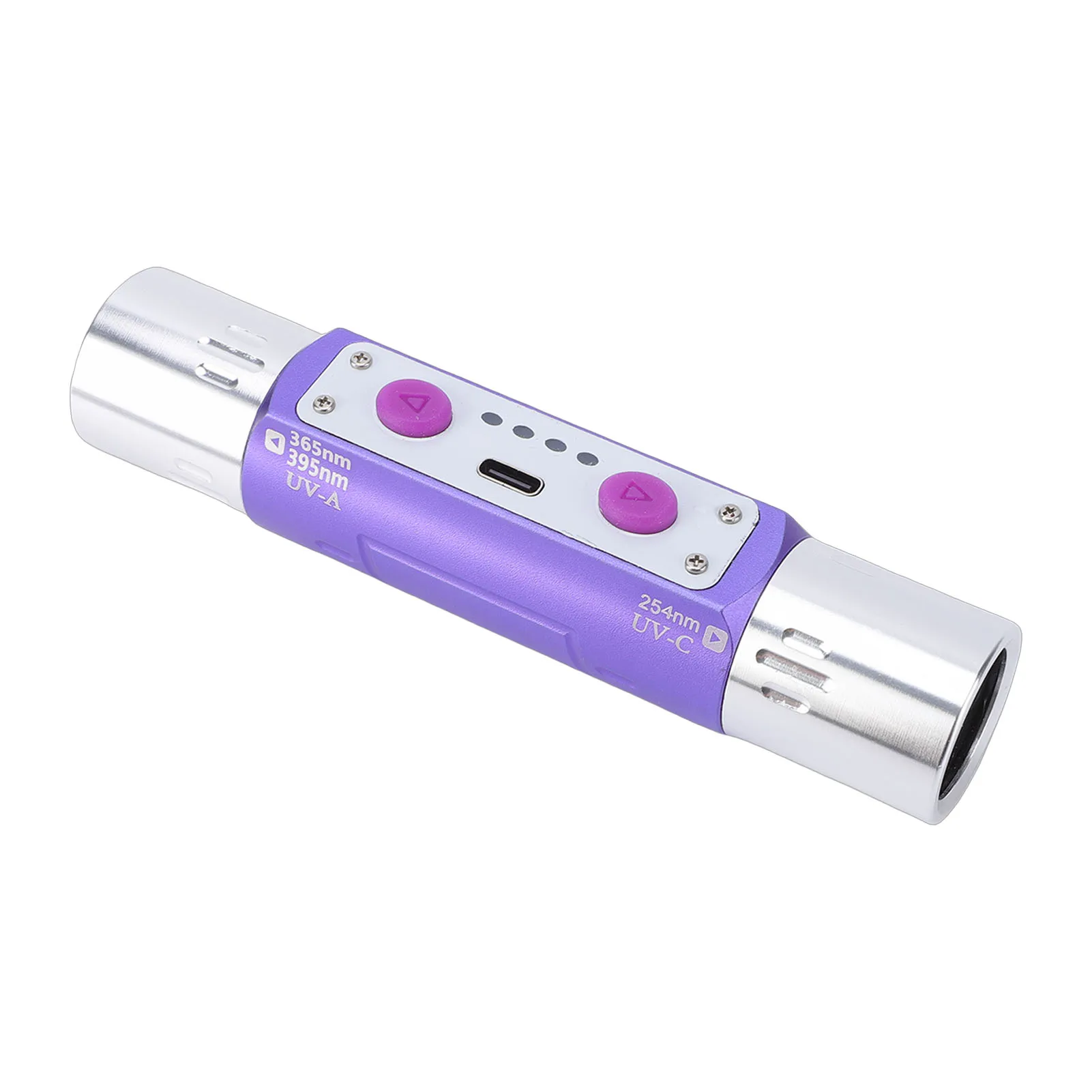 Violet Light Flashlight Multifunctional Double Headed Violet Light Flashlight Detector for Jewelry Ink Currency