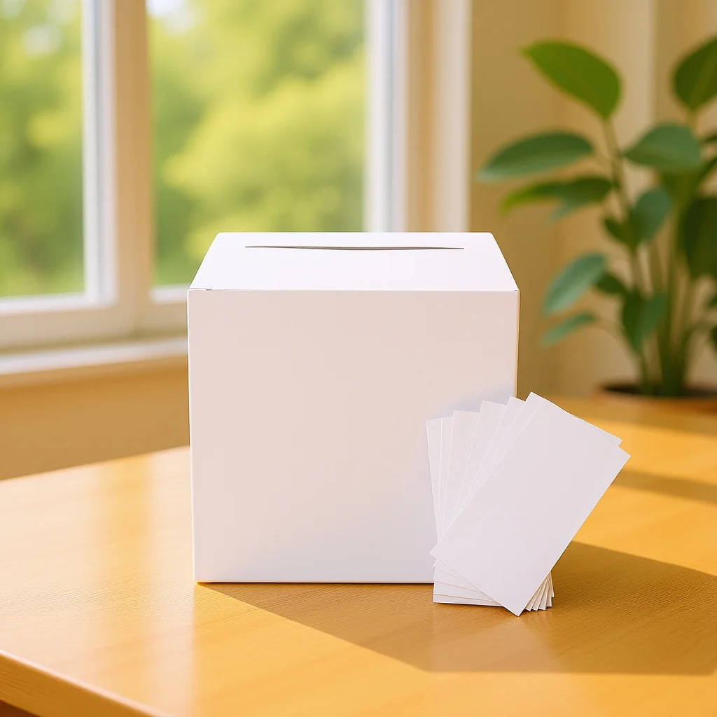 

Stylish White Card Boxes Wedding Envelope Holder Keepsake Gift Box for Shower Birthday Party Graduation