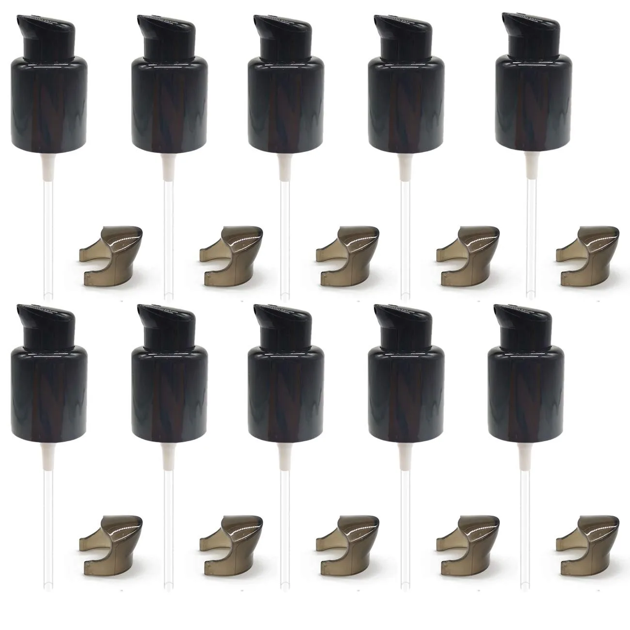 

10PCS Replacement Foundation Pump Black Plastic Cosmetic Liquid Foundation Makeup Pump Replacement Tool
