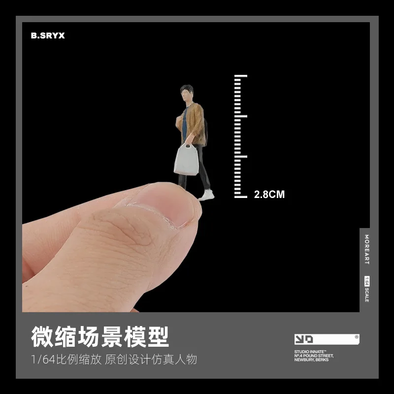 1:64 อะนิเมะชายกระเป๋ามินิตุ๊กตารูป Miniature การถ่ายภาพ props ฉาก DIY ตารางทรายภูมิทัศน์เครื่องประดับของขวัญ