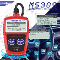 Autel MaxiScan MS309 Car Code Reader Check/ Clear Engine Fault Codes Universal OBD2 Diagnostic Scanner,Clear Code