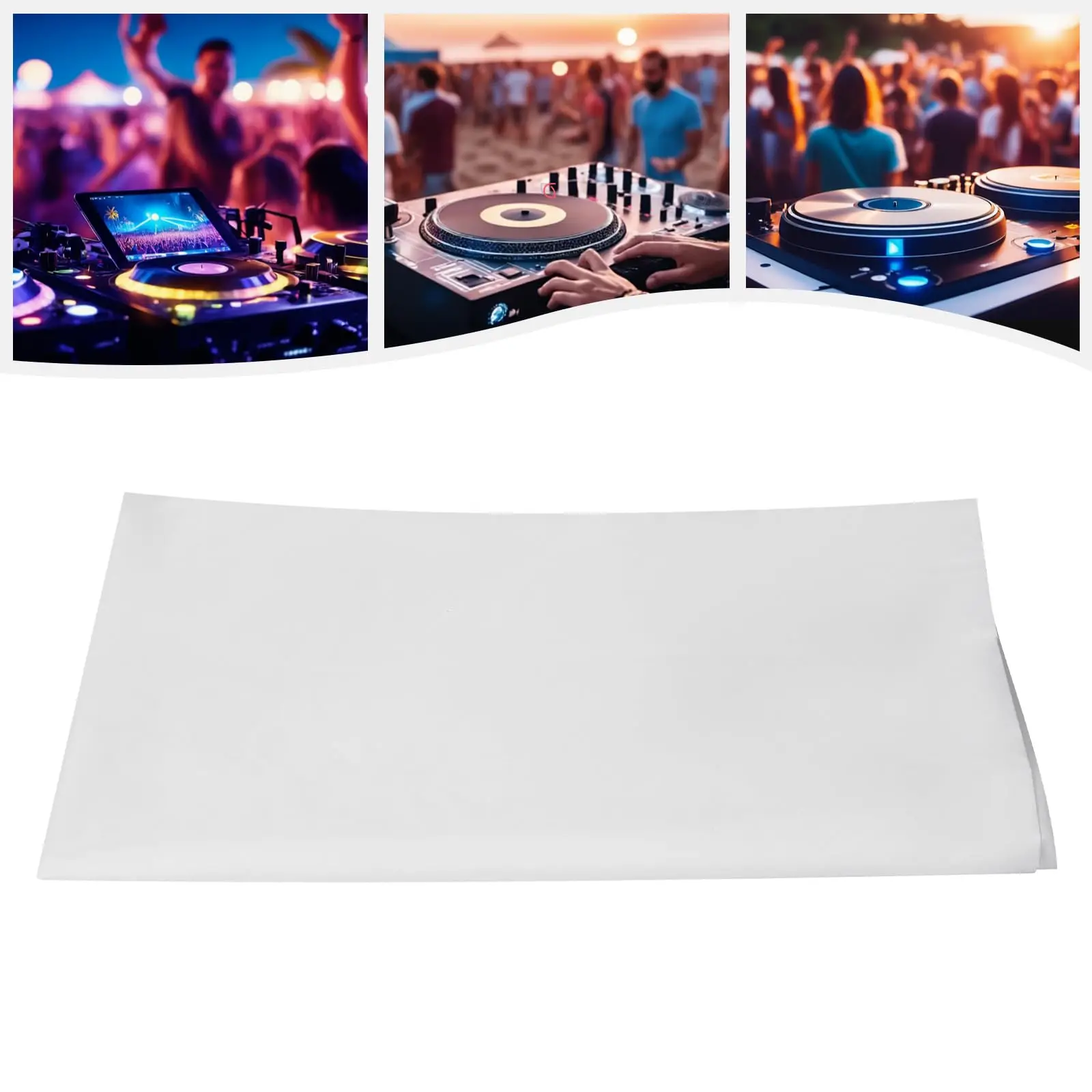 Cubierta de exfoliación para soporte de exhibición de 48X24 en Dj, protector solar impermeable, cubiertas de exfoliación para cabina de DJ, cabina de evento de mesa de DJ, cara de DJ portátil