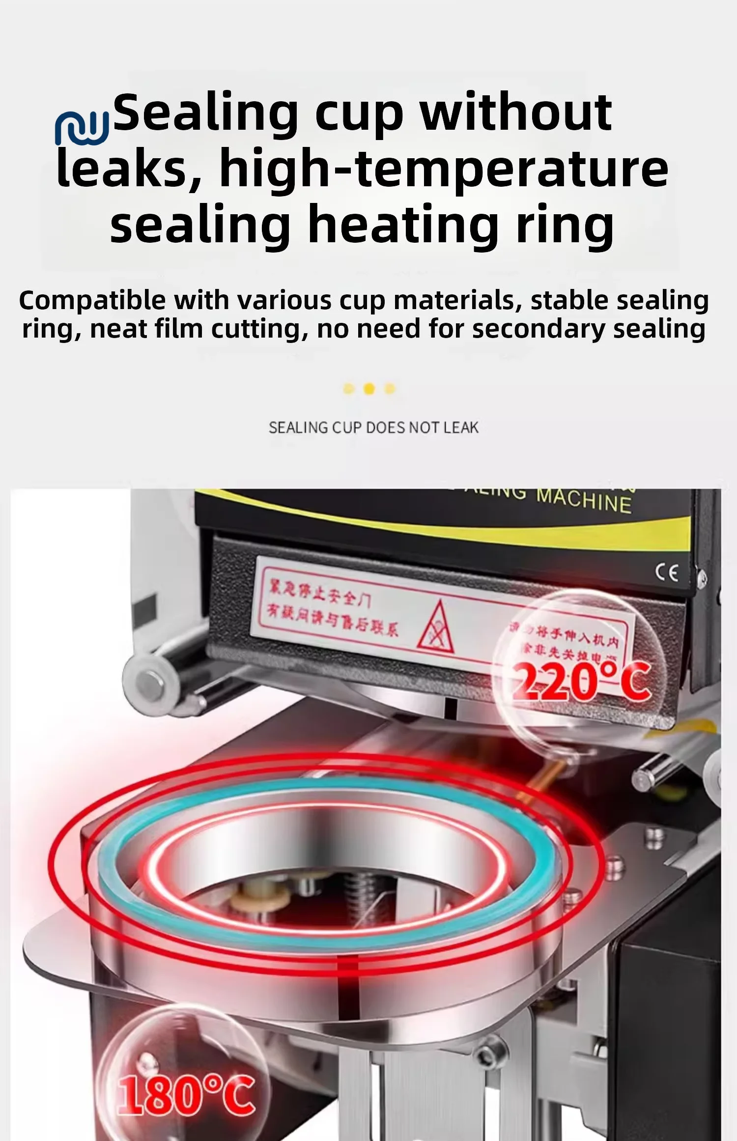 2026 Automatic Plastic Drink Cup Sealing Machine With Manual Operation To Save Electricity For Juice Water Boba Tea Cups - view 5