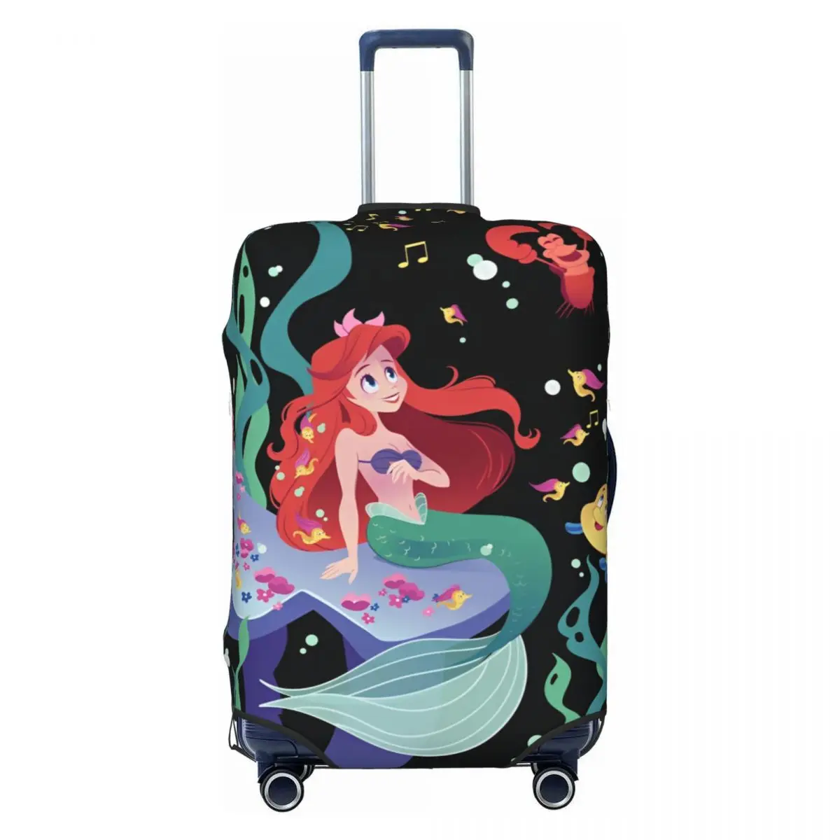

Little Mermaid Ariel Cartoon Suitcase Cover Business Protection Flight Strectch Luggage Case