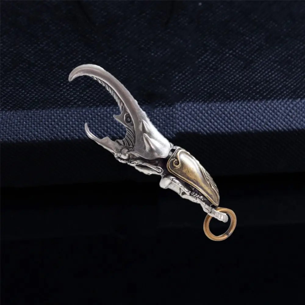 

1 Pc Creative Beetle Keychain High-end Copper Bottle Opener Three-dimensional Cars Keychain For Unisex