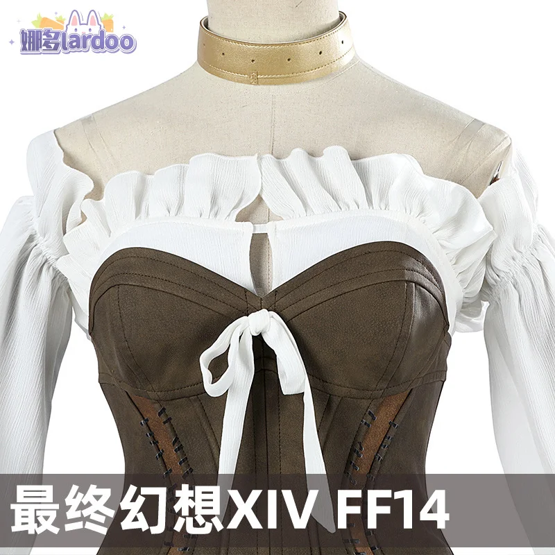 Final Fantasy XIV:A Realm Reborn 480HQ Cosplay Costume Sexy Dress Outfits With Hat Women Party Suit Halloween Carnival Uniform