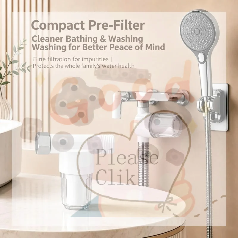【HG】1/10Pcs Universal Shower Pre Water Filter Efficient Impurity Removal For Bathroom Sink Use Protect Family Health