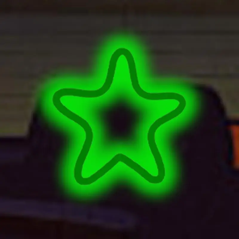 Star Neon Light Decorative Neon Light Sign Trendy Wall Decor For Bedroom Dorm Bar Store Club LED Ambient For Car Window