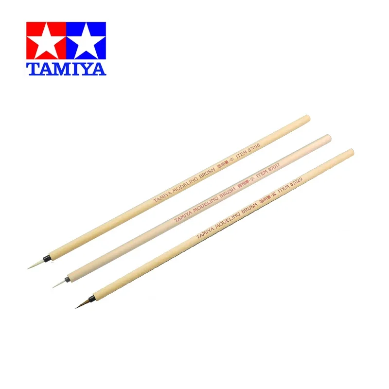 TAMIYA 87016/87017 Pointed Brush 87029 Blunt Brush Coloring Paint Pen Makeup Material Series Modeling Brushes Model Craft Tools