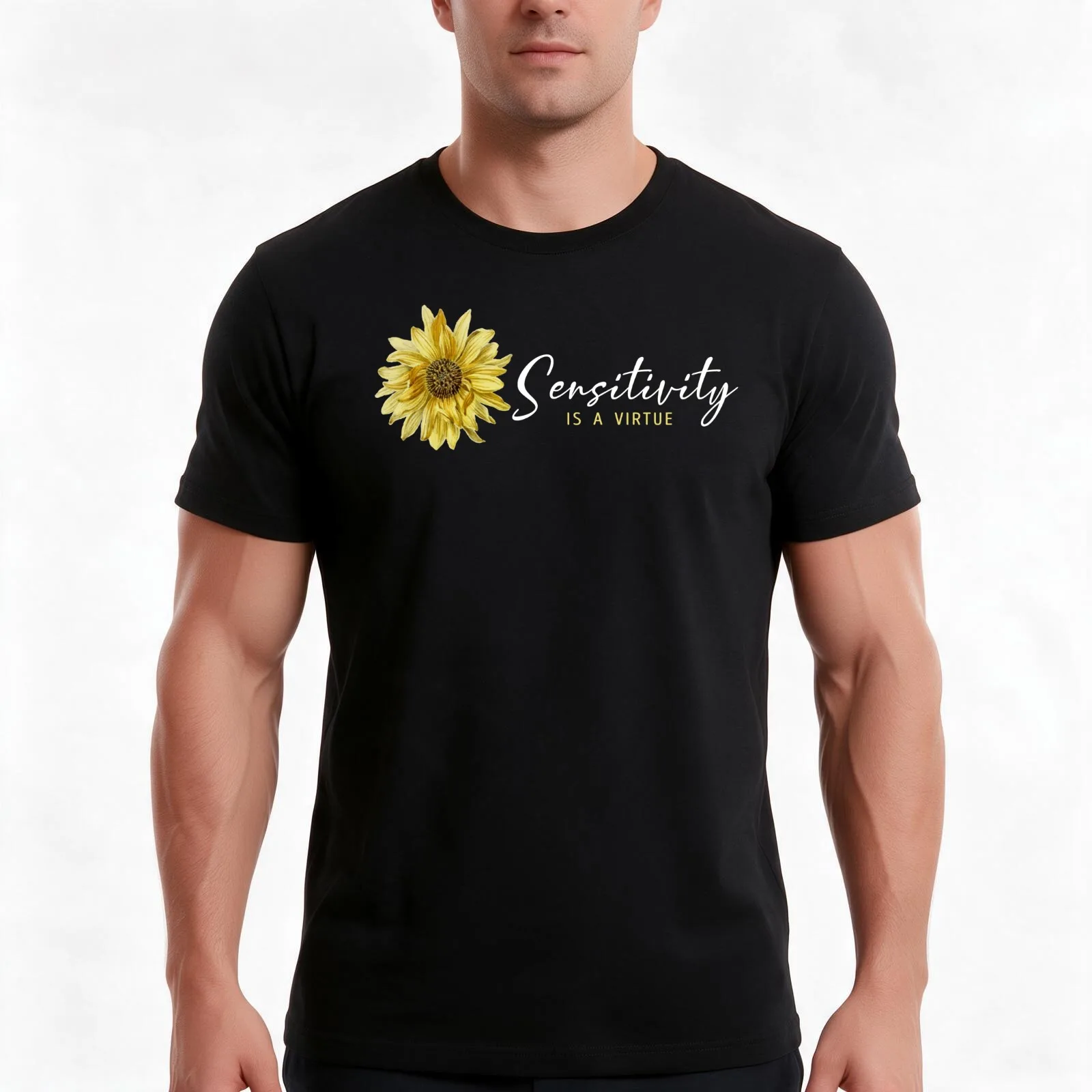 Sensitivity is a virtue T-Shirt, Summer Casual Cotton Tee, Oversized Streetwear Tops, Vintage Graphic Print, Unisex Men Women