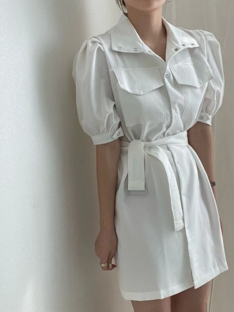 Faionable collier ort Sve Midi Dr East Gate 2025 nouveau Sle Slim Fit bouton unique bulle Sve Dr