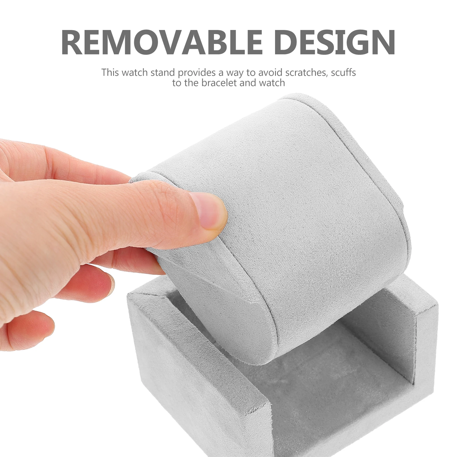 

Watch Pillow Holder Display Stand Organizer Single Watch Stand High Grade Material Durable Practical Scratch Proof Surface Safe