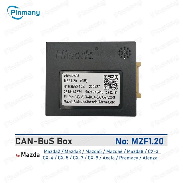 Декодер CAN-шины Hiworld MZF1 для автомагнитол Mazda 2, 3, 5, 6, 8