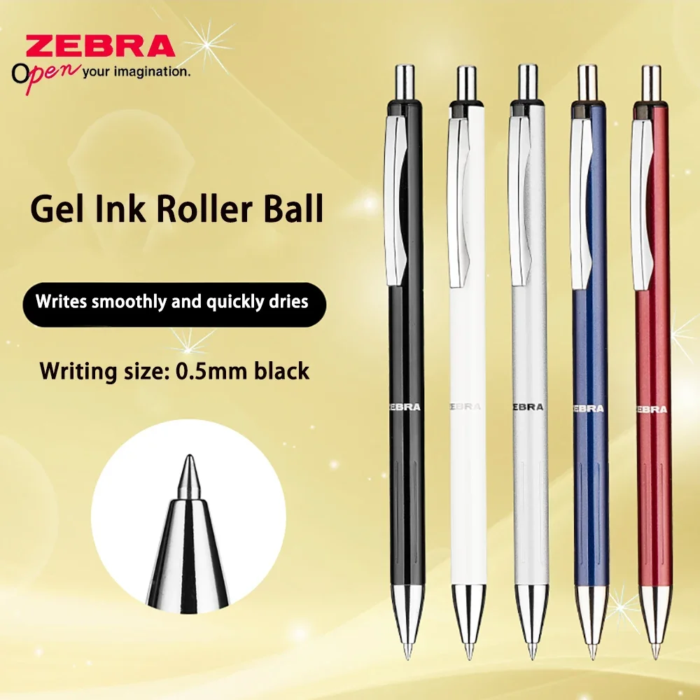 

1 шт., японские гелевые ручки, металлический матовый держатель для ручек, 0,5 мм, ручка для подписи, бизнес-офисный подарок, школьные канцелярские принадлежности C-JJ5-CN-BK