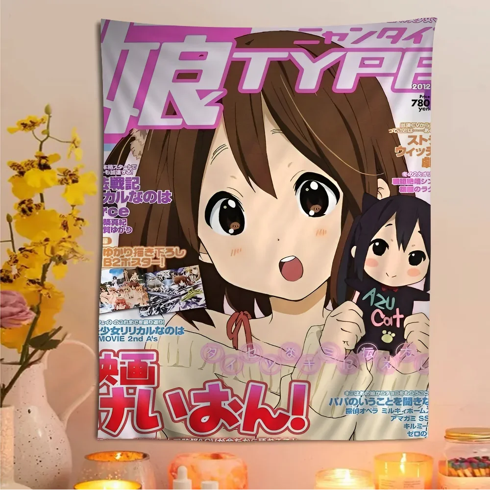 K-On Anime Cartoon Tapestry Art Science Fiction Room Home Decor Art Home Decor