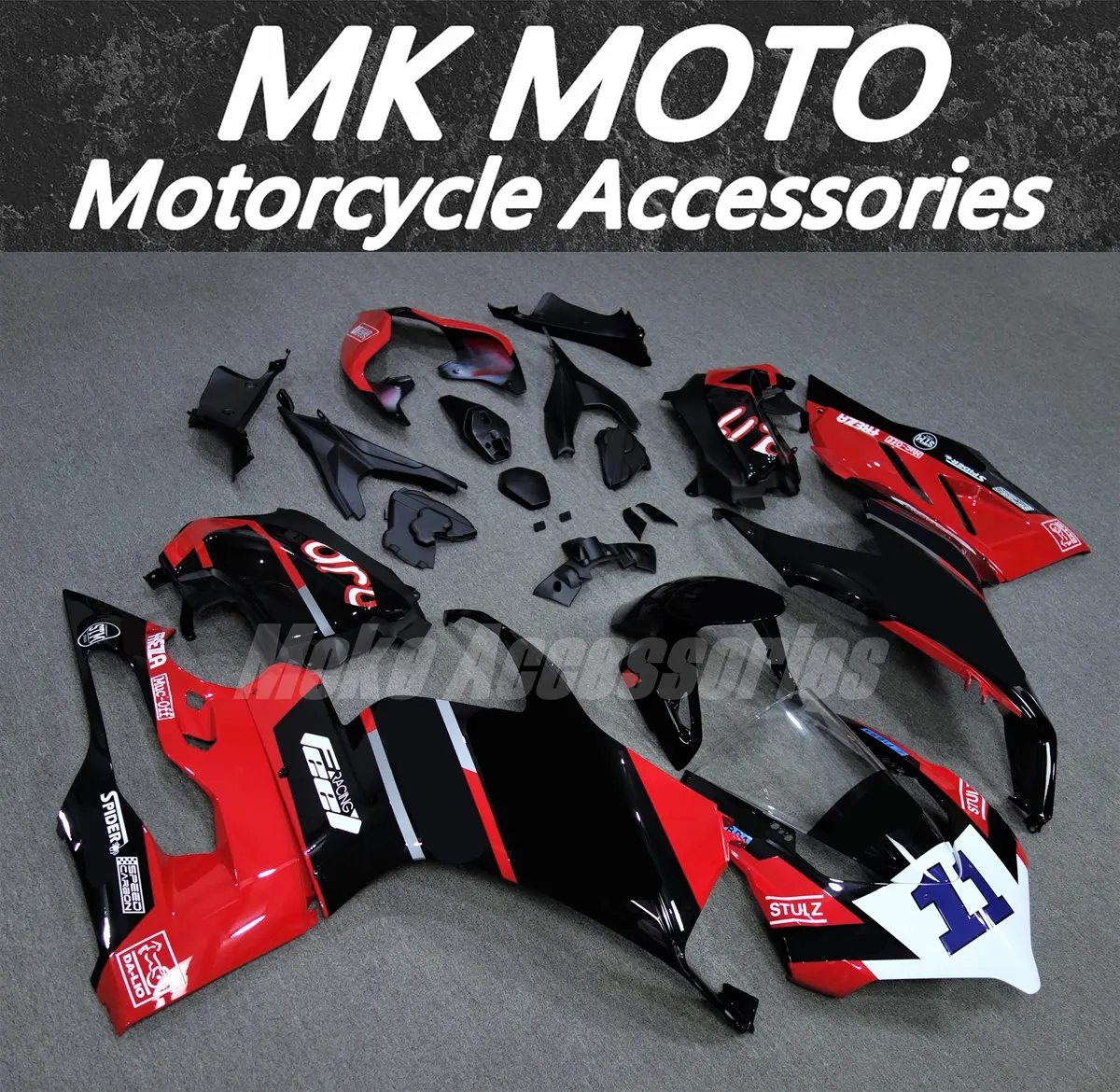 

Fairings Kit Fit For Panigale v2 2020 2021 2022 2023 2024 Bodywork Set 20 21 22 Abs High Quality Injection Red Black