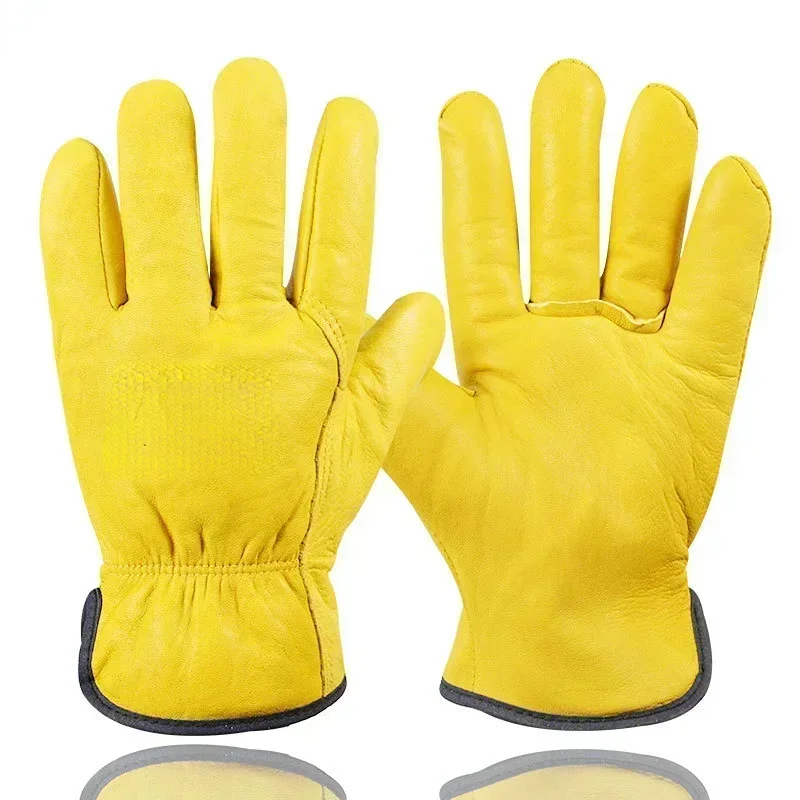 Winter Work Gloves Leather Thermal Motorcycle Glove Cold Weather Cotton Lining freezer Working Glove One Size Fits All