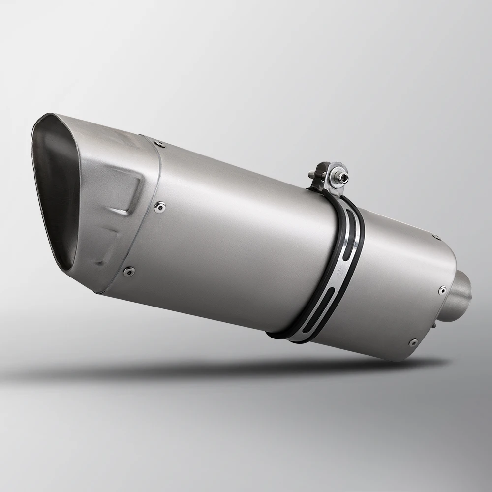 

R1 AK M12 мотоциклетный высокопроизводительный глушитель 51 мм, универсальный мотоциклетный выхлопной глушитель M1, крышка из углеродного волокна, нержавеющая сталь