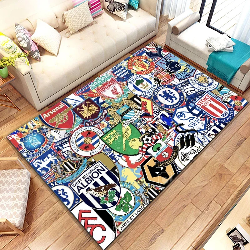 Premier League team emblem floral logo high-definition printing living room bathroom kitchen bedroom hotel carpet rugs