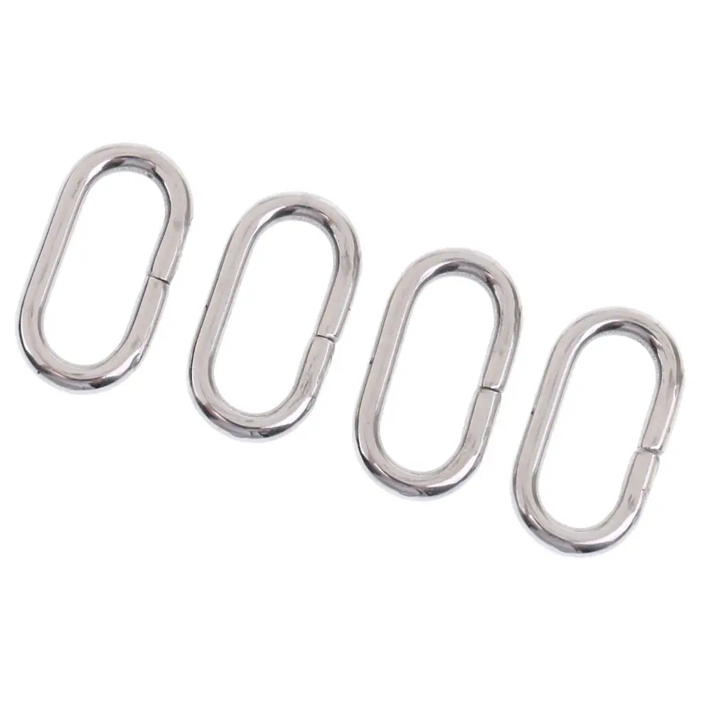 Stainless Steel Buckle Rings Durable Retainer Loop Strap Keeper for Nylon Watch Band 18mm 20mm 22mm