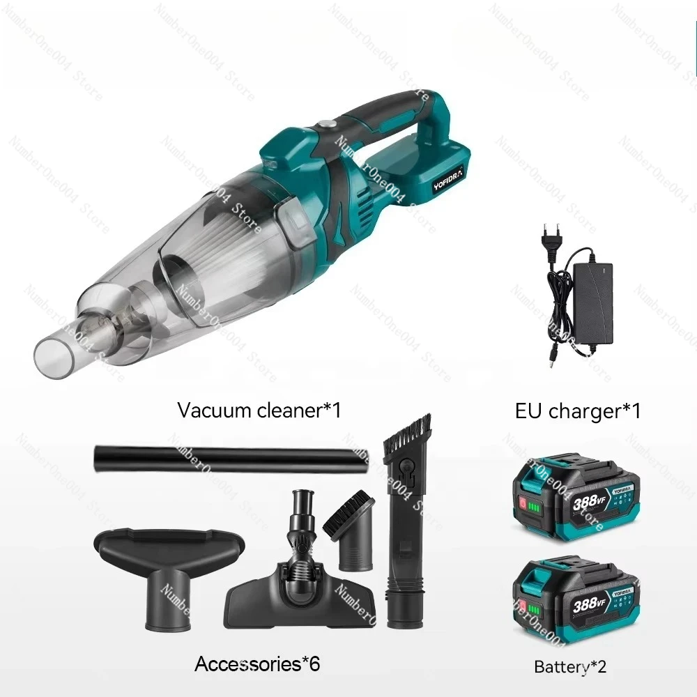 

800w Electric Cordless Vacuum Cleaner Portable Rechargeable Household Industrial Construction Clean Tool for 18V Battery