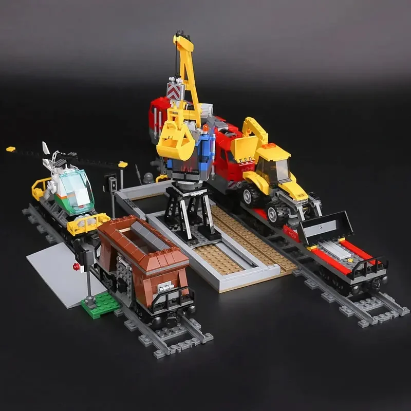 NEW MOC 60098 Compatible CITY Heavy-Haul Train Building Block Model Children\'s Educational Toys Christmas Birthday Kid Toy Gifts