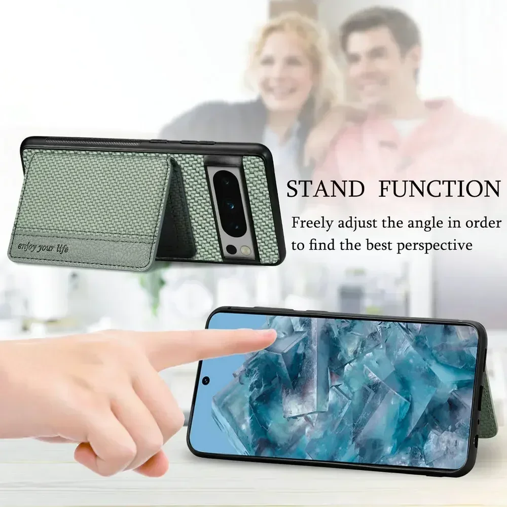 Etui z klapką do Google Pixel 11 10 10A 9A 8A 7 A 6, skórzane etui z panelem tylnym RFID na karty, pokrowiec na telefon Pixel 9 Pro XL 8 7A 6A 7 Pixel10 — zdjęcie produktu 5