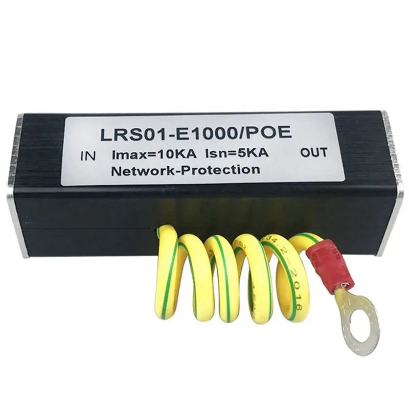 Classic-4X 100/1000M POE IP Camera Network POE Switch RJ45 & POE Surge Protector Protection Device Arrester SPD 1000M