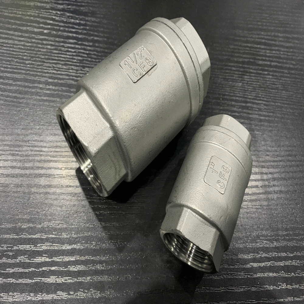 1/4 "3/8" 1/2 "3/4" 1 "2"-4 "BSPT Weiblichen 201 304 316 edelstahl Eine Möglichkeit Keine-rückkehr Überprüfen Vertikale Ventil Harte Oder Weiche Dichtung – Detail 4