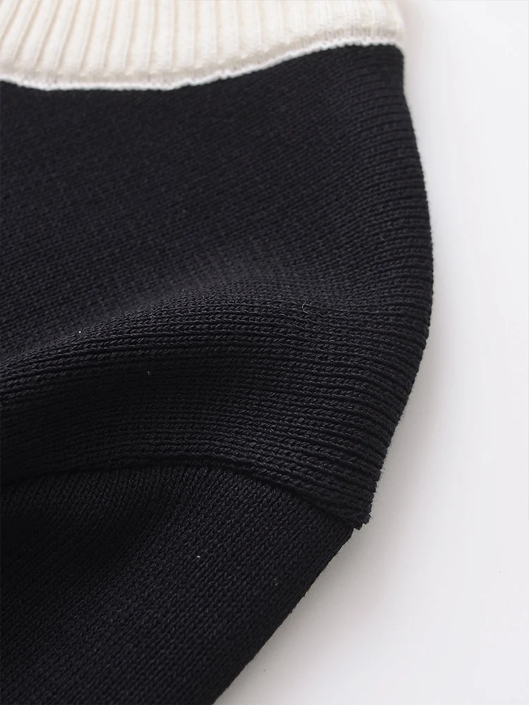 ملابس نسائية للتجارة الخارجية على الطراز الأوروبي والأمريكي، موضة جديدة، رقبة دائرية وأكمام طويلة، جاك محبوك بزر ذهبي #4