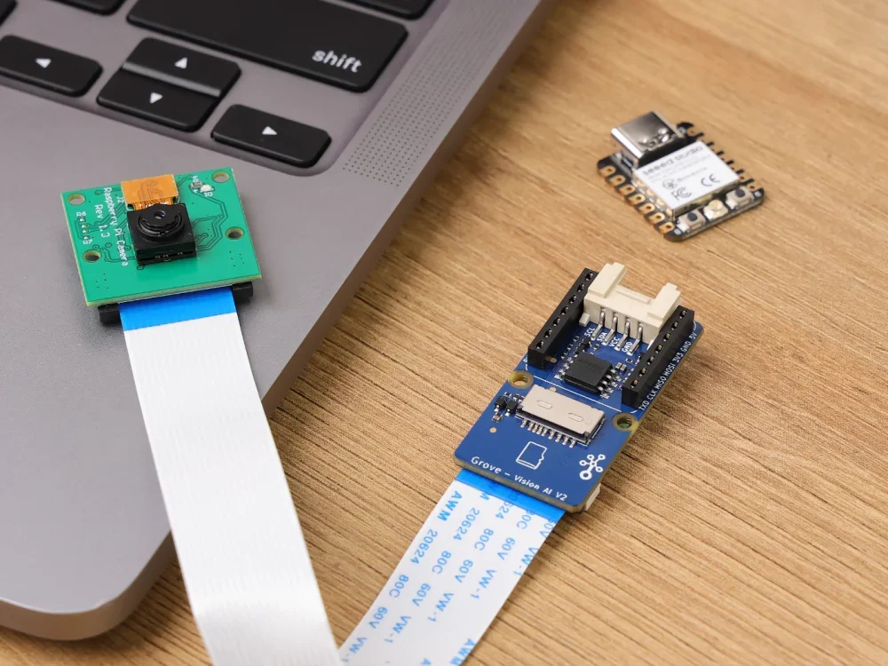 مجموعة Grove Vision AI v2 - Arm Cortex-M55 & Ethos-U55، مدعومة TensorFlow وPyTorch، Arduino، Raspberry Pi، xiao ESP32C3