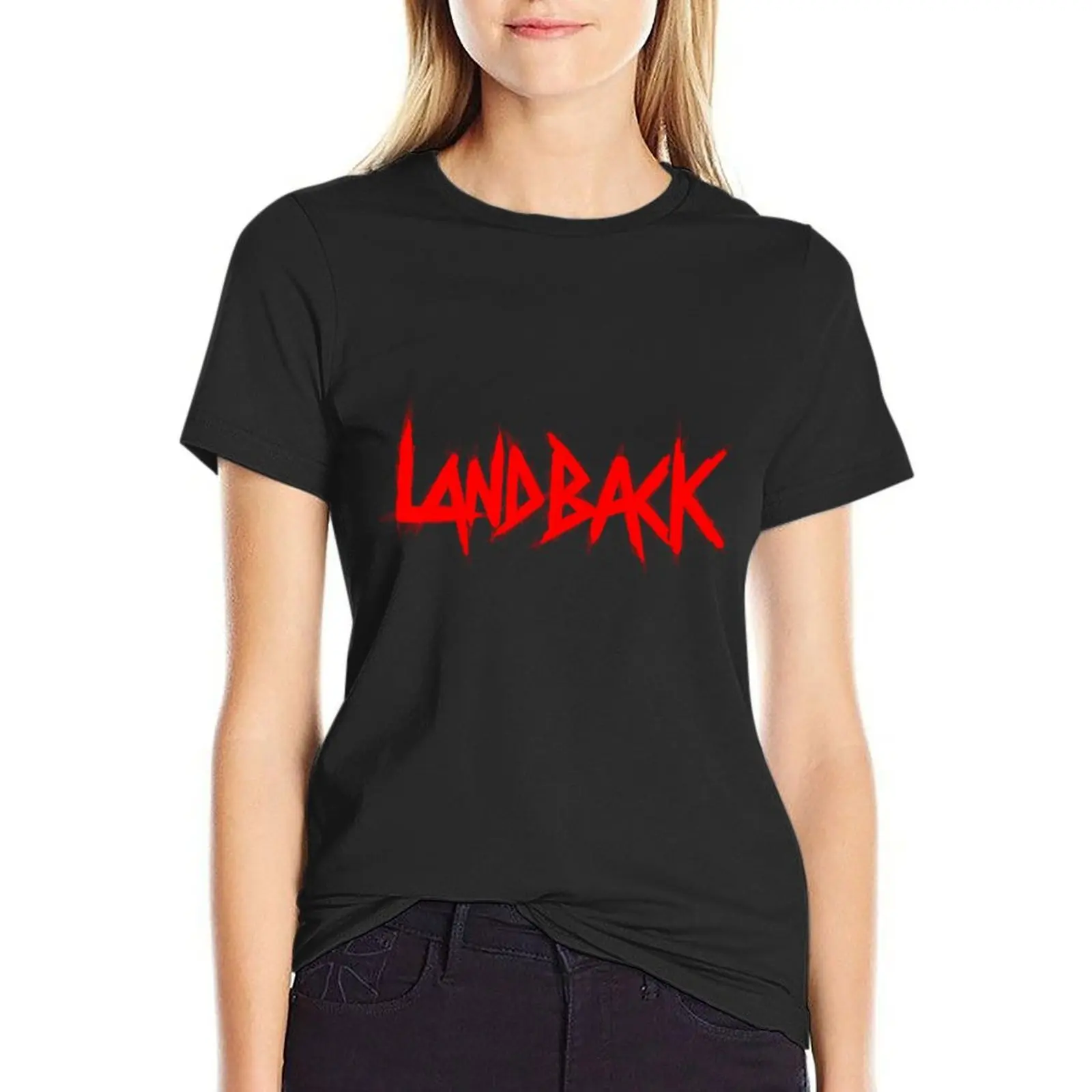 

Landback T-Shirt graphics vintage clothes heavyweights clothes for woman