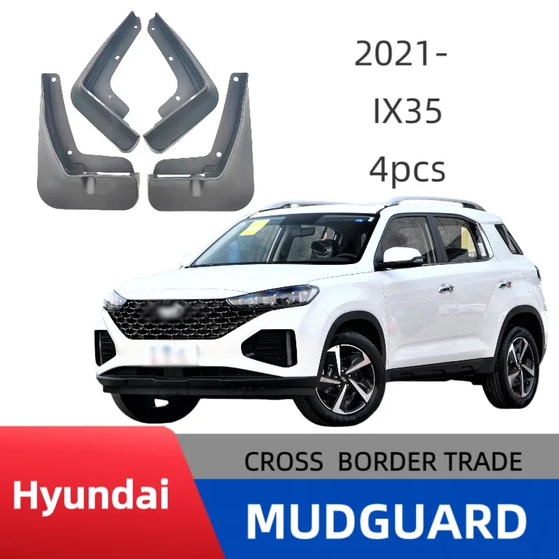 

Car mudguard is Suitable for Hyundai HYUNDAIIX352021 car tire fender modified fender skin waterproofmud flapscar accessories