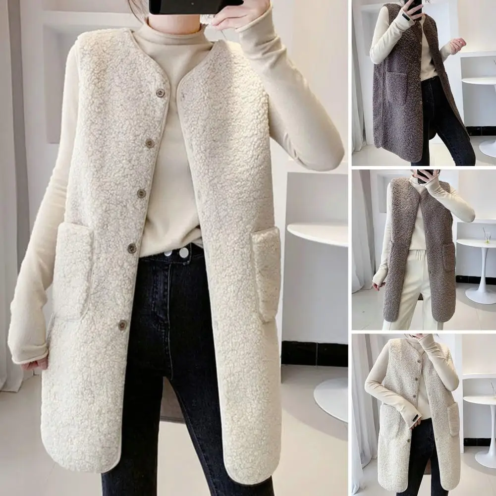 Koreaanse Nieuwe Vesten 2022 Lente Herfst Vest Vrouwen Vest Winter Warme Dikke Fleece Vesten Vrouwen Mouwloze Jas Dames Vest