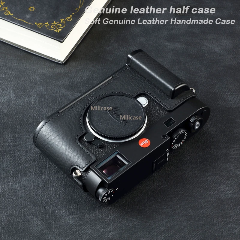 M11純正レザーカメラケース,ハーフボディバッグ,leica m11用手作り