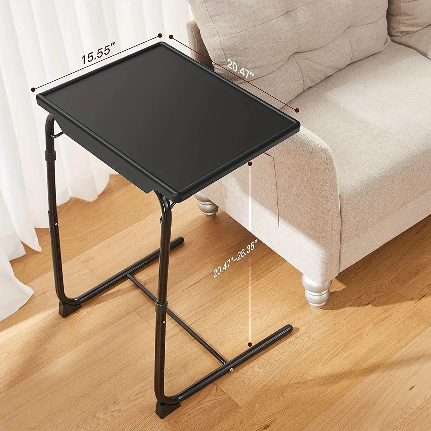 1 paquete de mesa plegable ajustable: con 6 alturas y 3 ángulos de inclinación para restaurantes