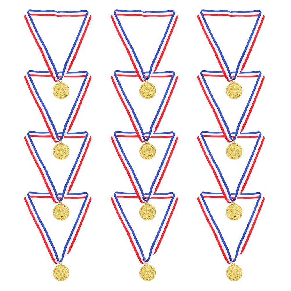 

12 шт. спортивных медалей для детей, футбольные награды, золотые и серебряные, сувениры для вечеринок, украшения для празднования молодежных соревнований
