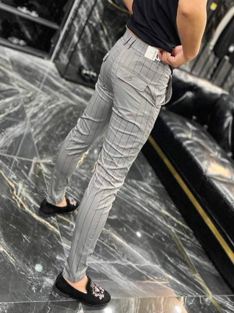 

959 New Men's Casual Faionable Korean Sle Slim Fit Personali Match All over the Place Haome Leisure Pants