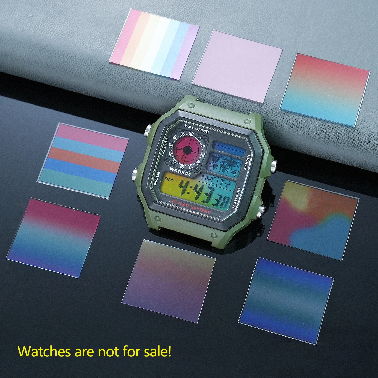 AE1200 Color Display Film modify parts for Casio AE-1200 AE-1300, DIY Screen Overlay Sticker, HD film sticker modifiy accessorie view 2
