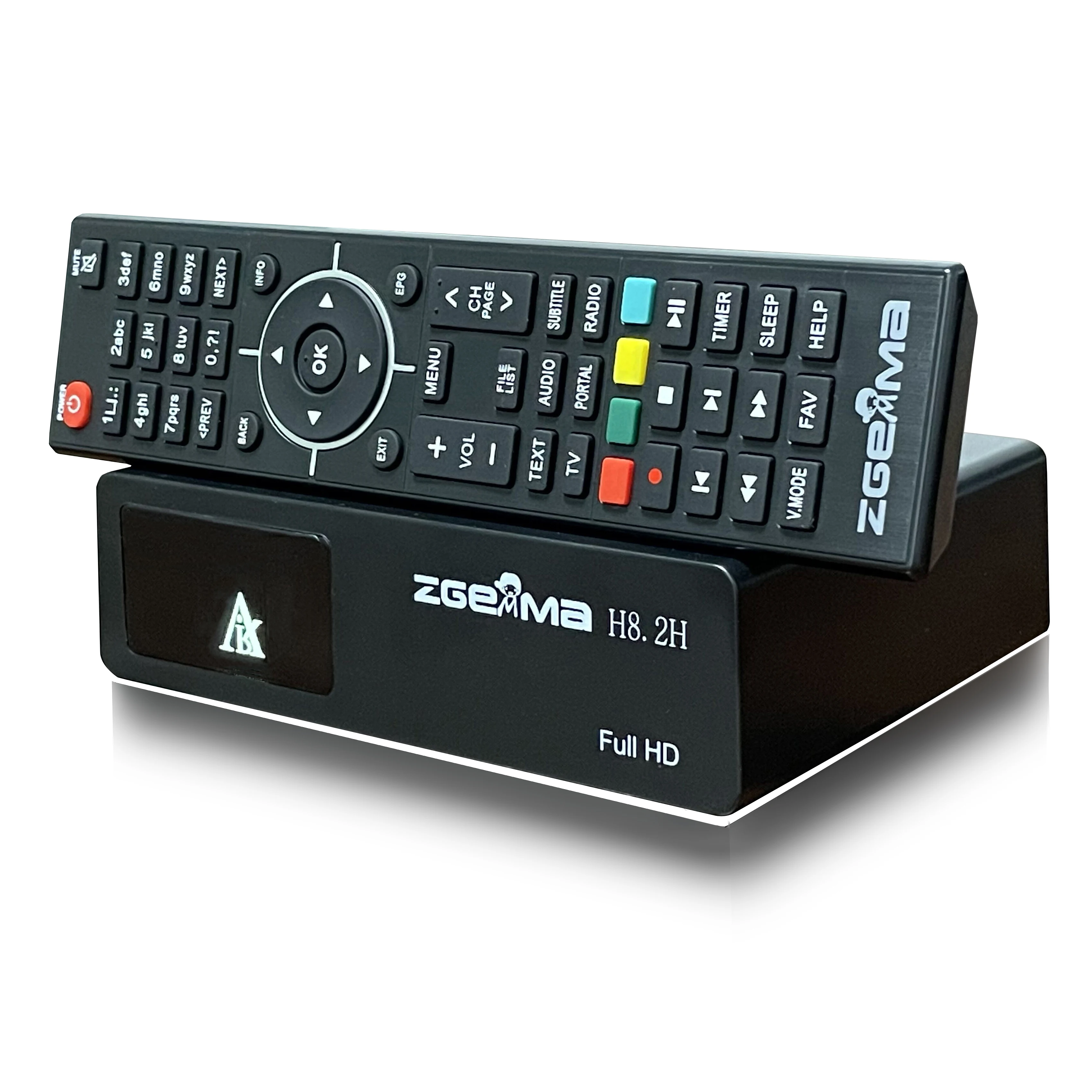 جهاز فك ترميز التلفزيون H.265/HEVC ZGEMMA H8.2H DVB S2 + DVB T2/C Enigma2 جهاز استقبال تلفزيون لينكس