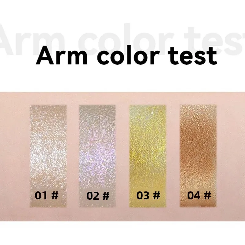 Barra iluminadora 3d em 4 cores, bastão brilhante de longa duração, contorno facial, creme bronzer, maquiagem corporal, bastão cosmético iluminador