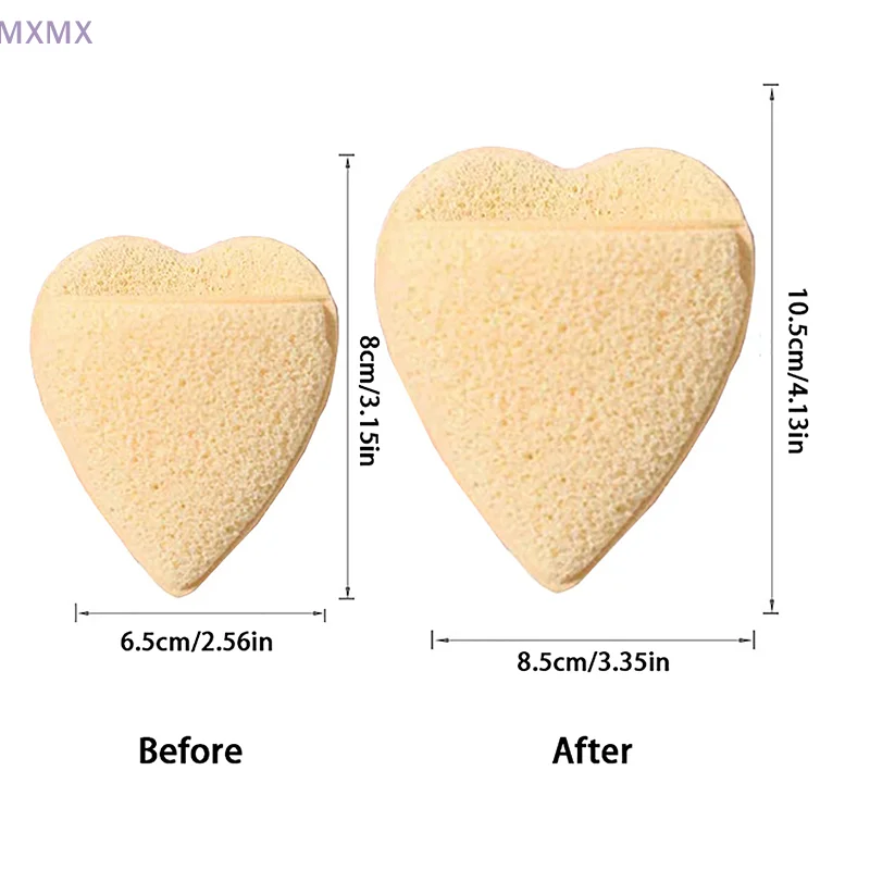 고양이 발 하트 클렌징 퍼프, 재사용 가능한 소프트 메이크업 클렌징 퍼프, 양면 메이크업 리무버 스폰지, 페이셜 스킨 케어 도구