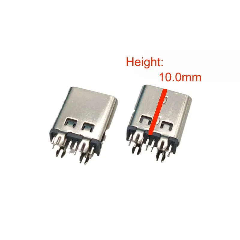 USB 3.1 3A Current Quick-Charge Female Type C 16Pin Socket Connector Vertical SMT Male Short Body 6.5MM Height For PCB DIY